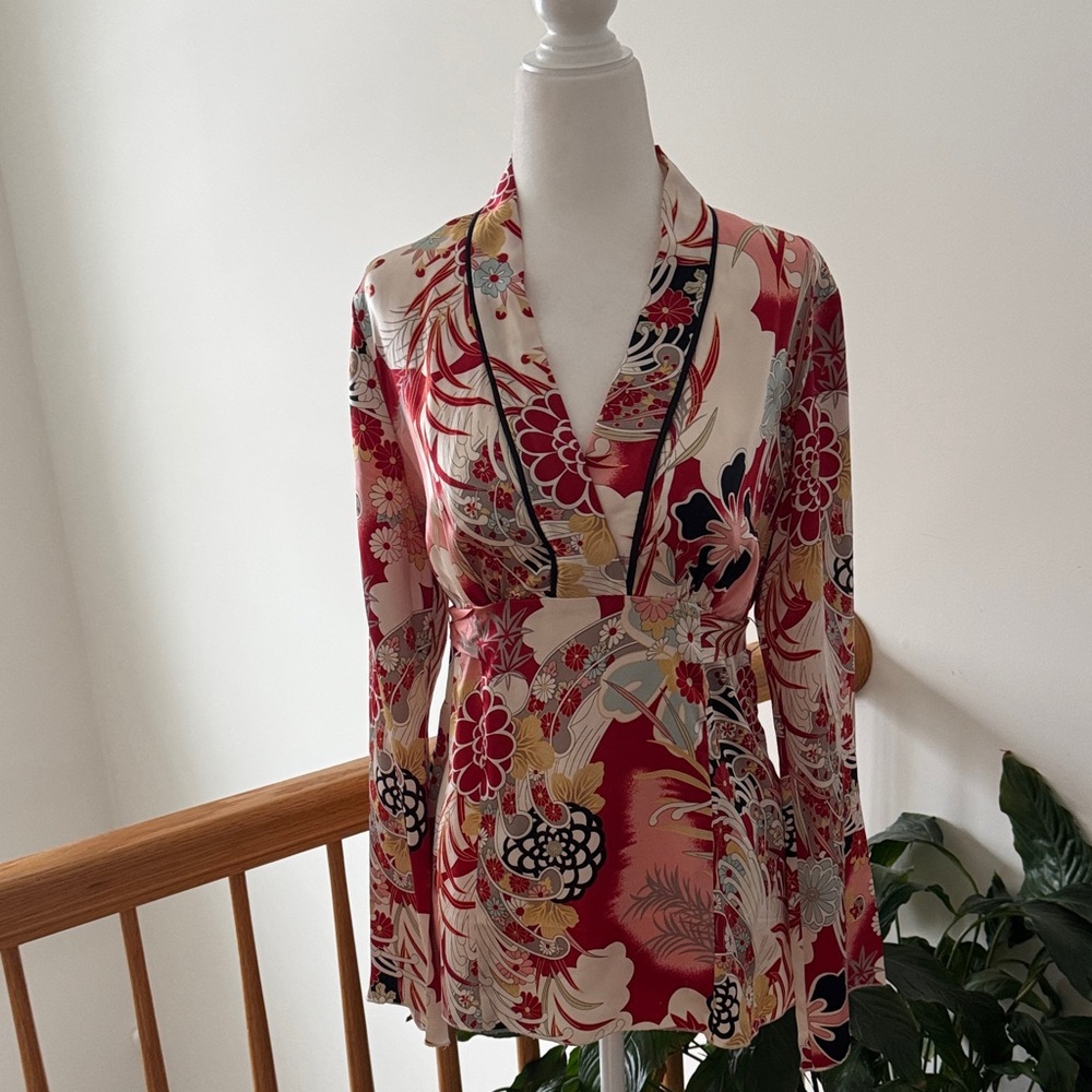 Jonathan Martin Multicolor Floral Kimono